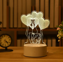 Load image into Gallery viewer, Heart Love Acrylic 3D Night Light

