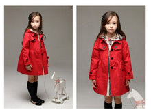 Load image into Gallery viewer, Girls Long Style Hooded Coat
