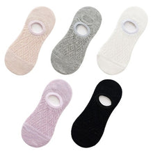 Load image into Gallery viewer, 5 Pairs/Set Women Silicone non-slip Socks
