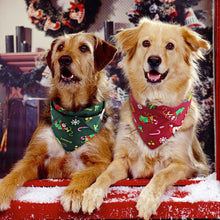 Load image into Gallery viewer, Christmas Dog Bandana Scarf
