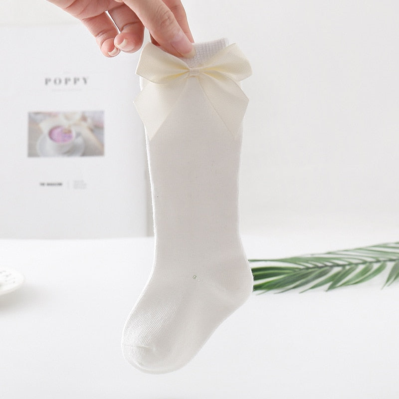 Baby Girls Bow Socks 100% Cotton