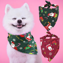 Load image into Gallery viewer, Christmas Dog Bandana Scarf

