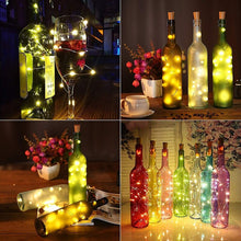 Load image into Gallery viewer, String led Wine Bottle with Cork 20 LED
