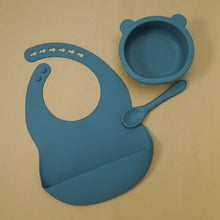 Load image into Gallery viewer, BPA Free Baby Silicone Tableware Waterproof Bib
