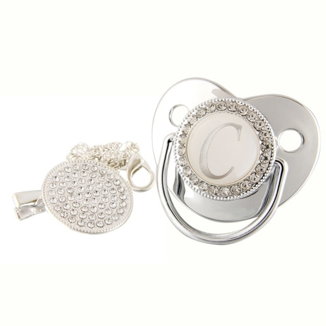 Initial Letters Baby Bling Pacifier