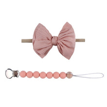 Load image into Gallery viewer, Elastic Stripe Bow Headband
