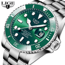 Load image into Gallery viewer, LIGE Diver 30ATM Waterproof Date Quartz Watch
