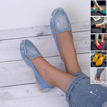 Load image into Gallery viewer, Women&#39;s Flat Loafers Denim
