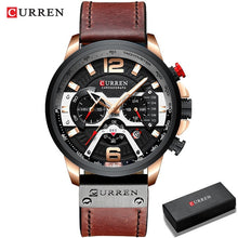 Load image into Gallery viewer, CURREN Leather Chronograph Wrist Watch
