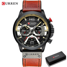 Load image into Gallery viewer, CURREN Leather Chronograph Wrist Watch
