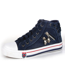 Load image into Gallery viewer, Womens Canvas Chic High Top Denim Leisure Shoes
