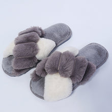 Load image into Gallery viewer, Women House Slippers Faux Fur

