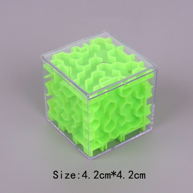 TOBEFU 3D Maze Magic Cube Transparent